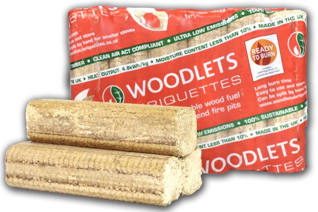 Buy online Woodlets Briquettes pack of 6 high energy wood fuel logs