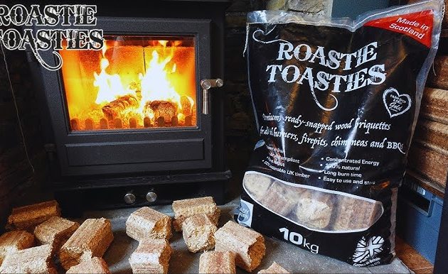 Buy online roastie toasties wood briquettes for fires and stoves. 10kg bag