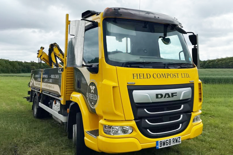 Field Compost delivery truck